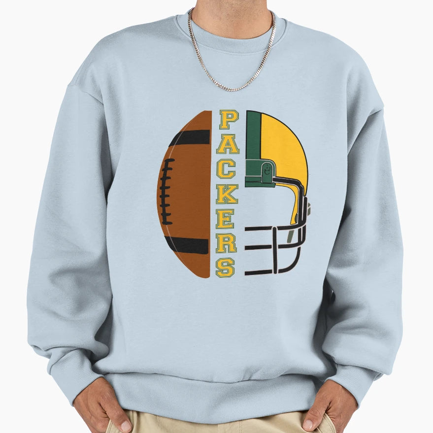 Wisconsin Football Helmet Sweatshirt - Aesthetic Graphic for Adults - T-Shirt, Sweatshirt, Hoodie