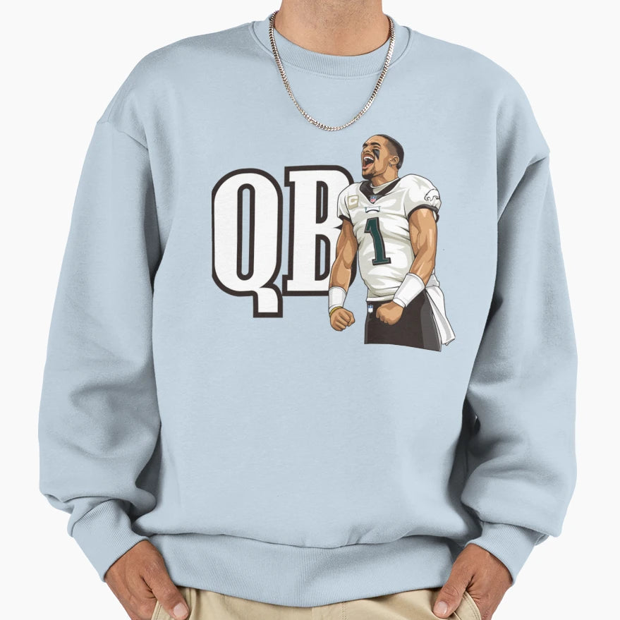 Qb1 Sweatshirt - Minimalist Print for Adults - T-Shirt, Sweatshirt, Hoodie