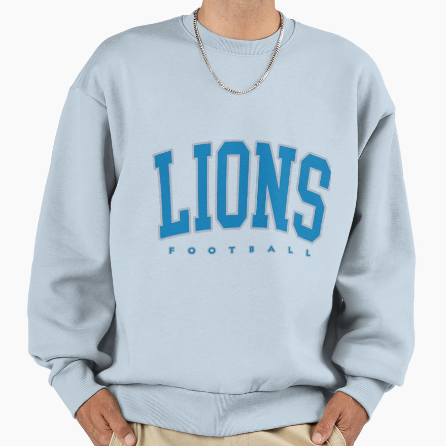 Football Detroit Lions Sweatshirt - Aesthetic Graphic for Adults - T-Shirt, Sweatshirt, Hoodie
