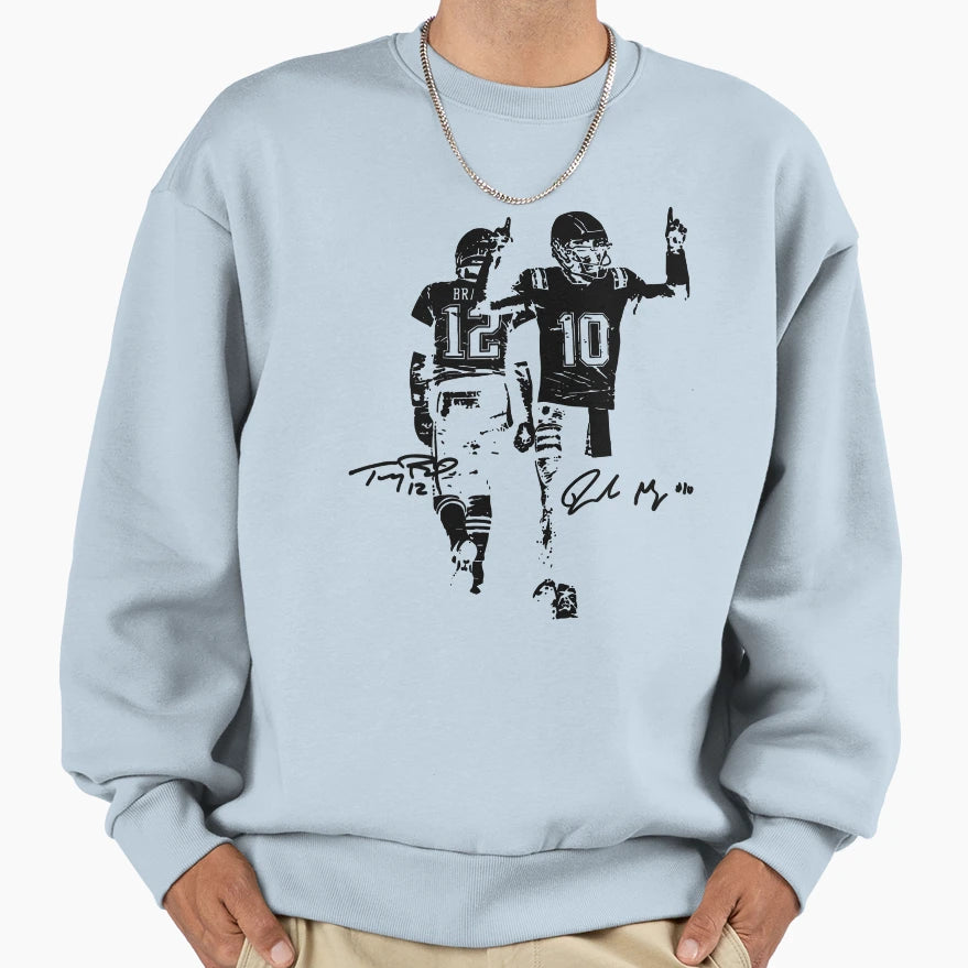 Tom And Drake Maye Sweatshirt - Streetwear Style Unisex - T-Shirt, Sweatshirt, Hoodie