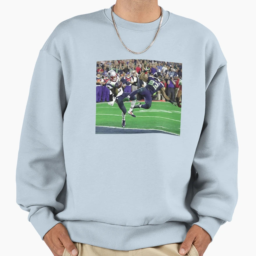 Malcolm Butler Goal Line Sweatshirt - Minimalist Print for Adults - T-Shirt, Sweatshirt, Hoodie