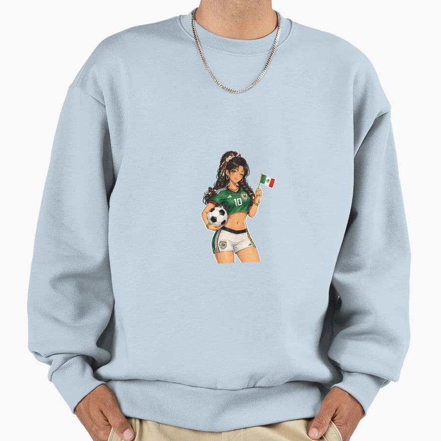World Cup Girlz Mexico Sweatshirt - Aesthetic Graphic Unisex - T-Shirt, Sweatshirt, Hoodie