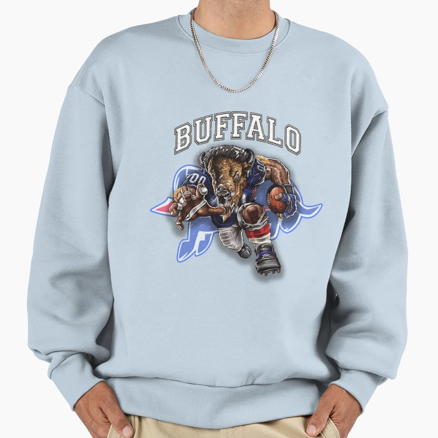 Buffalo Football Sweatshirt - Novelty Apparel for Adults - T-Shirt, Sweatshirt, Hoodie