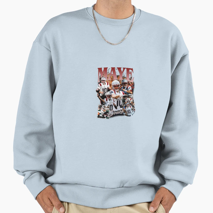 Drake Maye Sweatshirt - Minimalist Print Unisex - T-Shirt, Sweatshirt, Hoodie