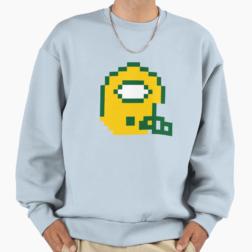 8 Bit Green Bay Sweatshirt - Casual Everyday Wear Unisex - T-Shirt, Sweatshirt, Hoodie