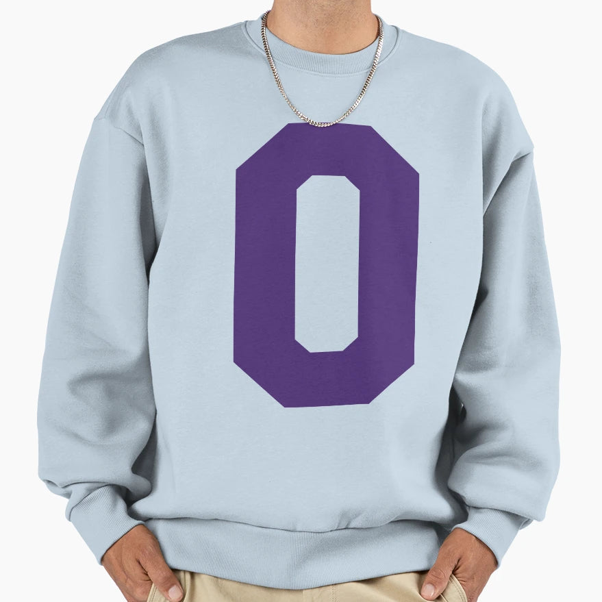 Alphabet Purple O Sports Letter O Sweatshirt - Fun Novelty Design Unisex - T-Shirt, Sweatshirt, Hoodie