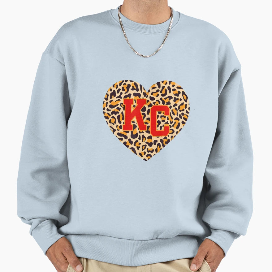 I Love Kansas City Heart Kc Sweatshirt - Aesthetic Graphic Men Women - T-Shirt, Sweatshirt, Hoodie
