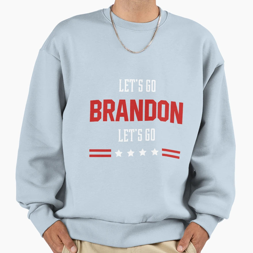 Lets Go Brandon Usa Political Gift Sweatshirt - Novelty Apparel Men Women - T-Shirt, Sweatshirt, Hoodie