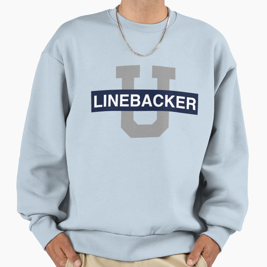 Linebacker U Sweatshirt - Fun Novelty Design for Adults - T-Shirt, Sweatshirt, Hoodie