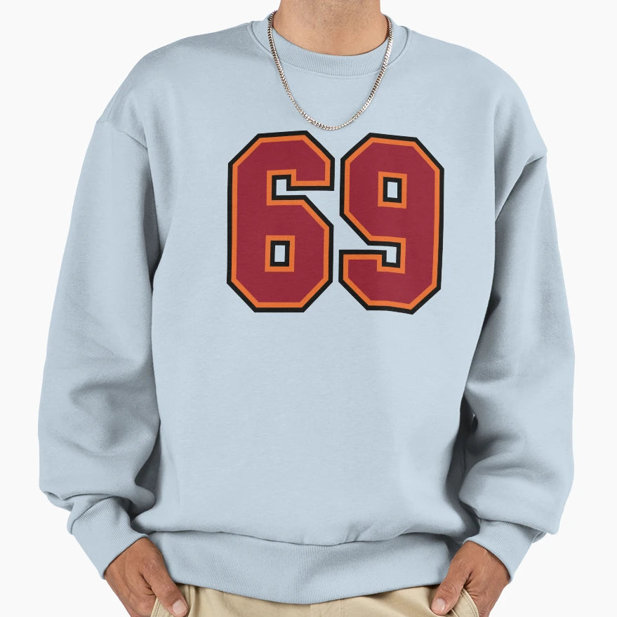Number 69 Sports Tampa Sixty Nine Sweatshirt - Aesthetic Graphic Men Women - T-Shirt, Sweatshirt, Hoodie