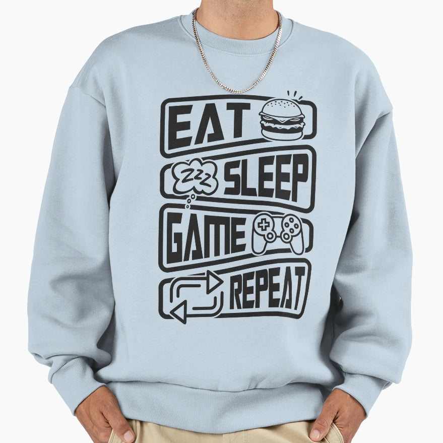 Gaming Routine Sweatshirt - Fun Novelty Design for Adults - T-Shirt, Sweatshirt, Hoodie