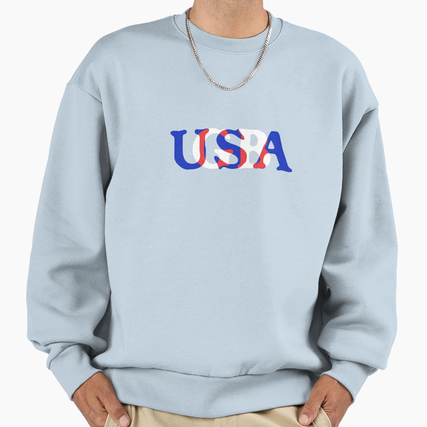 Usa Gb Sweatshirt - Casual Everyday Wear for Adults - T-Shirt, Sweatshirt, Hoodie