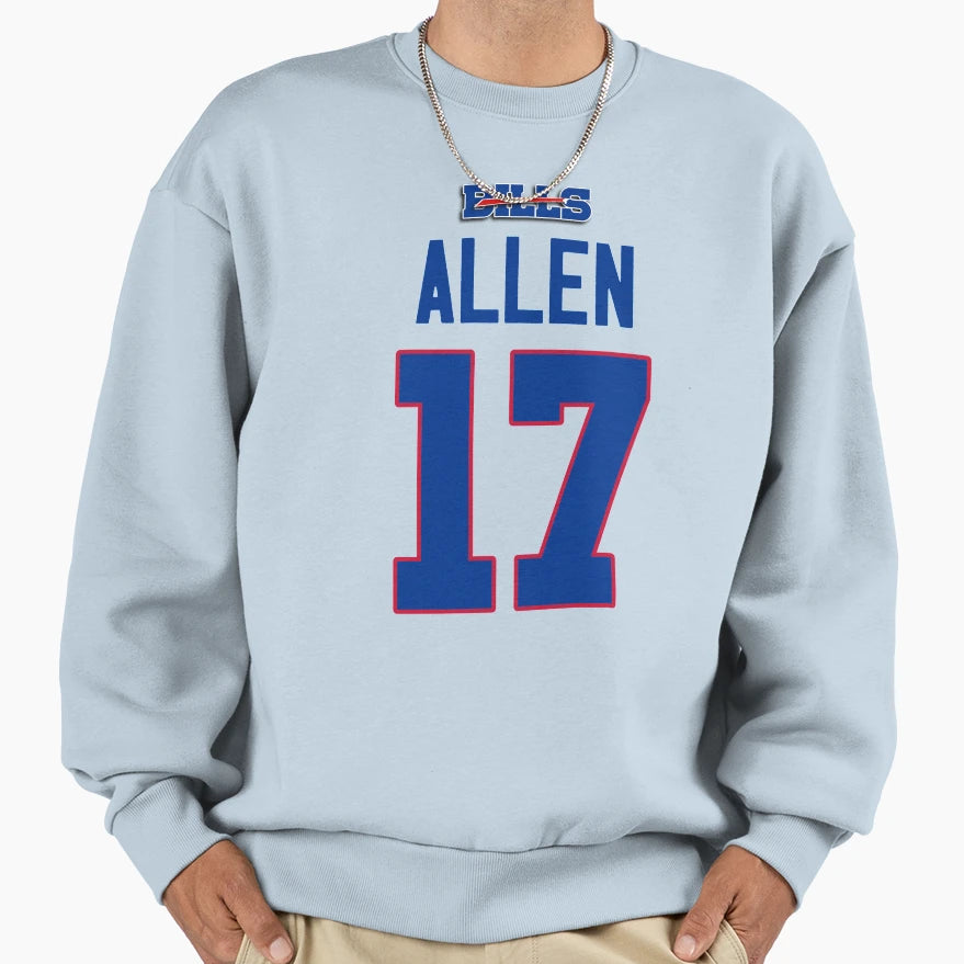 Allen 17 Bills Sweatshirt - Streetwear Style for Adults - T-Shirt, Sweatshirt, Hoodie