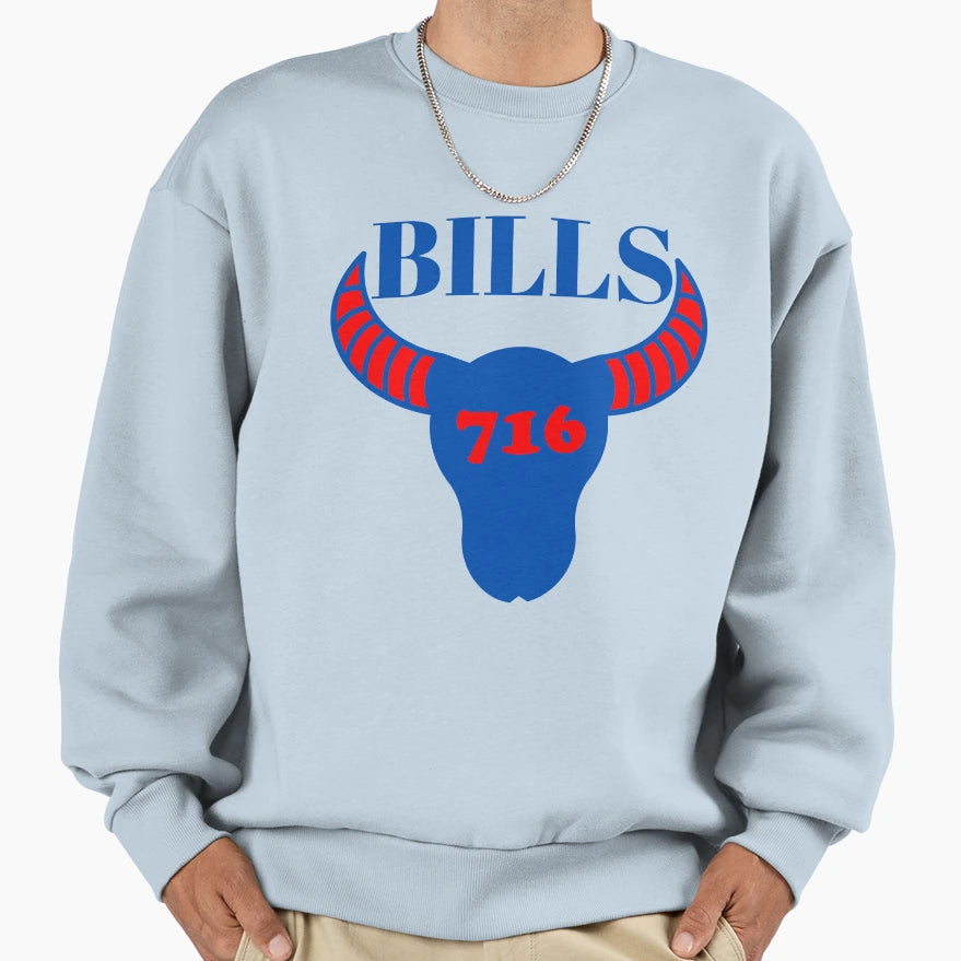 Buffalobills 716 Sweatshirt - Casual Everyday Wear for Adults - T-Shirt, Sweatshirt, Hoodie