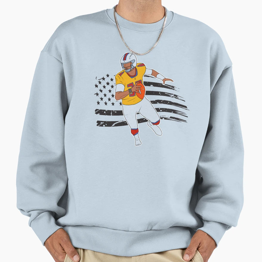 American Football Funny Sweatshirt - Aesthetic Graphic Unisex - T-Shirt, Sweatshirt, Hoodie