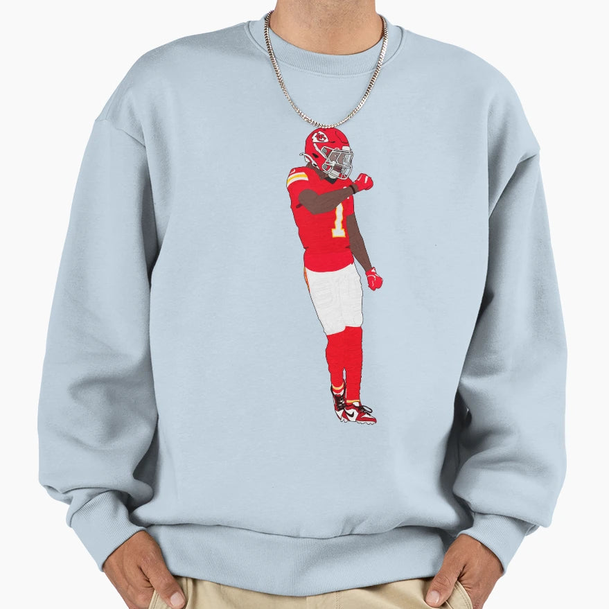 Xavier Worthy Touchdown Sweatshirt - Minimalist Print Men Women - T-Shirt, Sweatshirt, Hoodie
