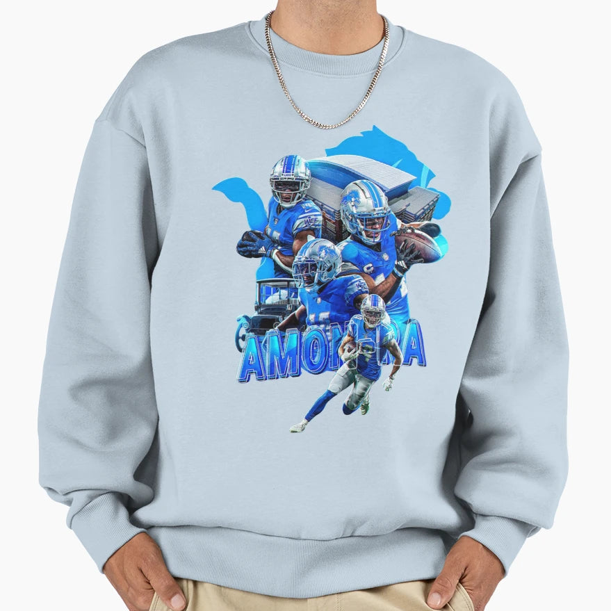 Amon Ra St Brown Lions Sweatshirt - Fun Novelty Design for Adults - T-Shirt, Sweatshirt, Hoodie