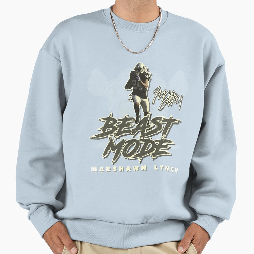 Raiders T Shirtmarshawn Lynch Beast Mode T-Shirt - Graphic Print Men Women - T-Shirt, Sweatshirt, Hoodie