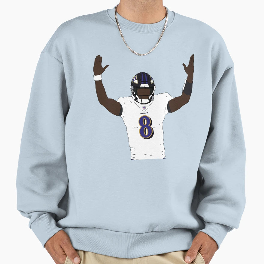 LJ Baltimore Ravens Touchdown Sweatshirt - Trendy Graphic Unisex - T-Shirt, Sweatshirt, Hoodie