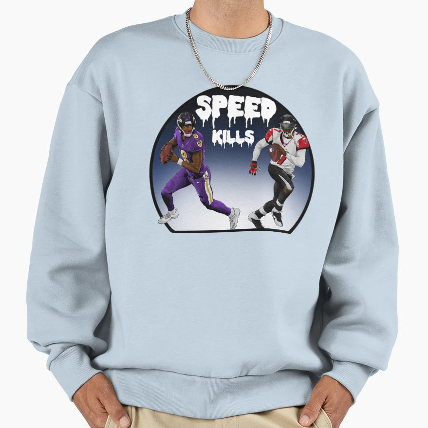 LJ Micheal Vick Speed Kills Sweatshirt - Aesthetic Graphic for Adults - T-Shirt, Sweatshirt, Hoodie