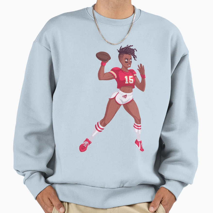 Kansas City Chiefs Fan Black Female Sweatshirt - Unique Graphic Unisex - T-Shirt, Sweatshirt, Hoodie