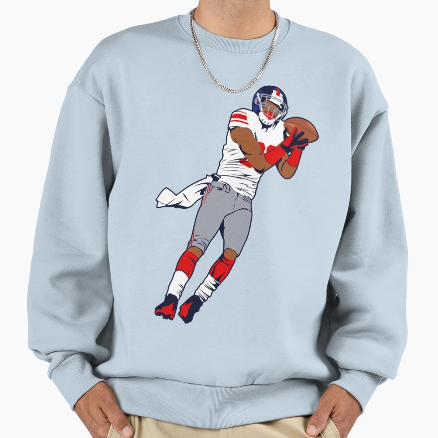 Mario Manningham Sweatshirt - Trendy Graphic for Adults - T-Shirt, Sweatshirt, Hoodie