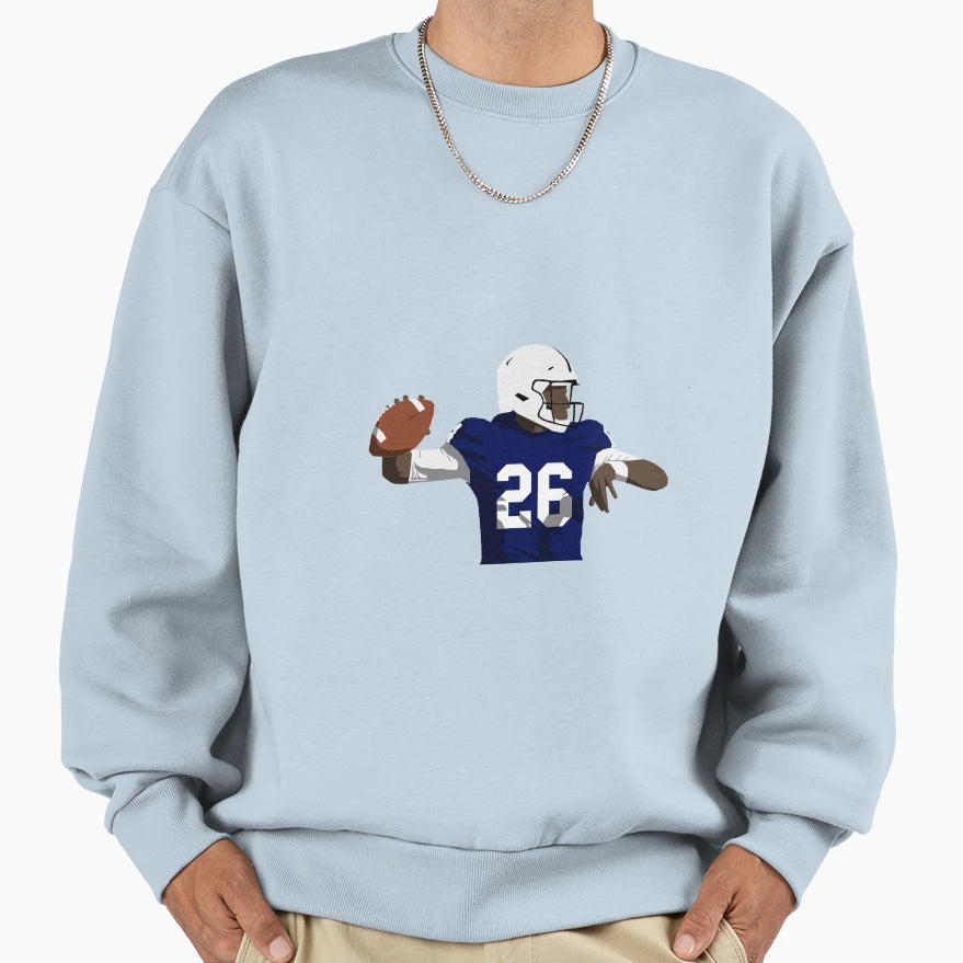 Saquon Sweatshirt - Casual Everyday Wear Men Women - T-Shirt, Sweatshirt, Hoodie