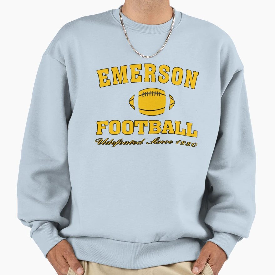 Emerson Football Undefeated Sweatshirt - Custom Art Print for Adults - T-Shirt, Sweatshirt, Hoodie