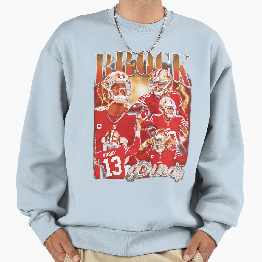Cozy Brock Pur Dy Bootleg Sweatshirt - Graphic Print Men Women - T-Shirt, Sweatshirt, Hoodie
