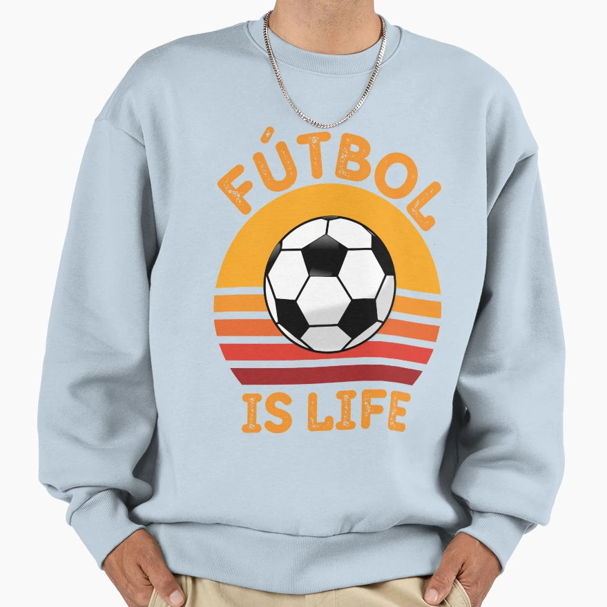 Futbol Is Life World Cup Sweatshirt - Casual Everyday Wear for Adults - T-Shirt, Sweatshirt, Hoodie
