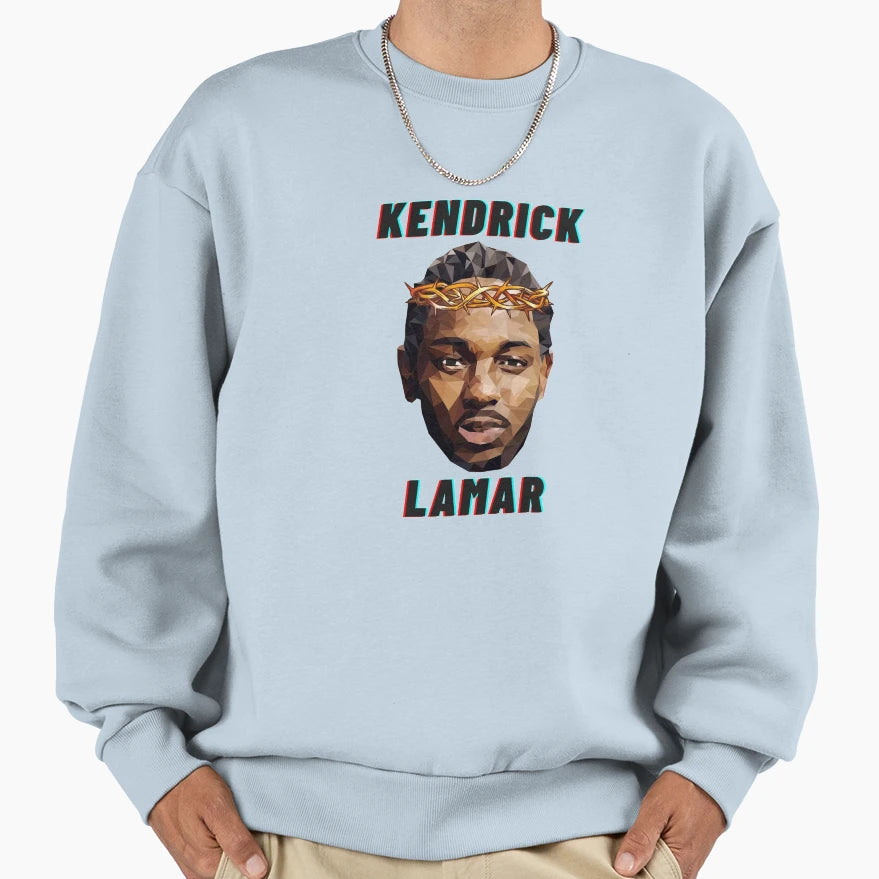 Kendrick Lamar Crown Sweatshirt - Unique Graphic Unisex - T-Shirt, Sweatshirt, Hoodie