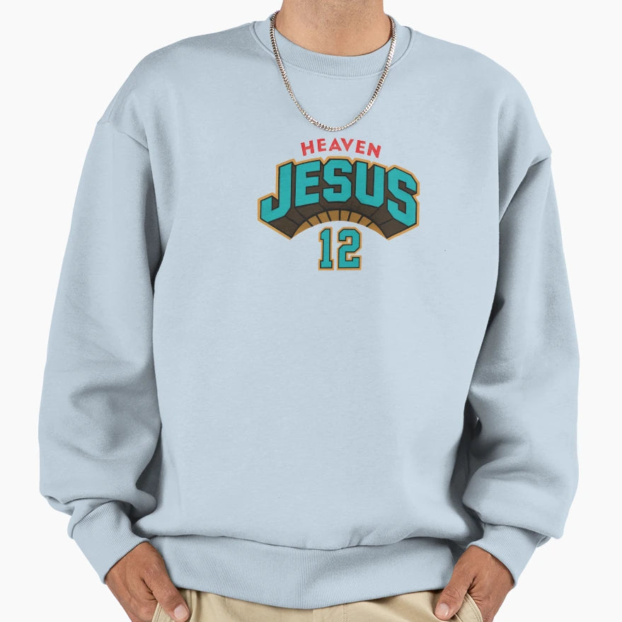 Jesus Heaven Christian Sweatshirt - Minimalist Print Unisex - T-Shirt, Sweatshirt, Hoodie