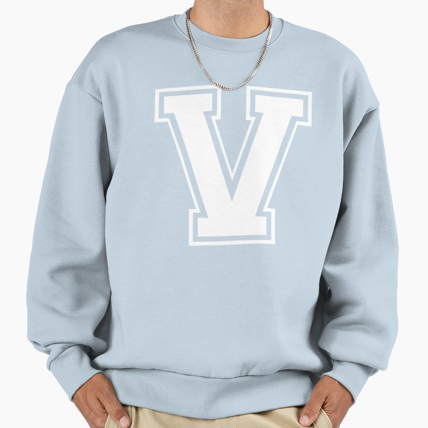 Letter V Alphabet Sweatshirt - Trendy Graphic for Adults - T-Shirt, Sweatshirt, Hoodie