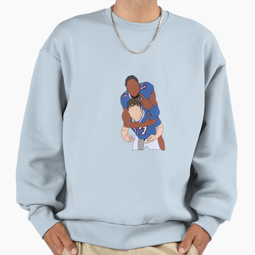 Football Players Sweatshirt - Graphic Print Unisex - T-Shirt, Sweatshirt, Hoodie