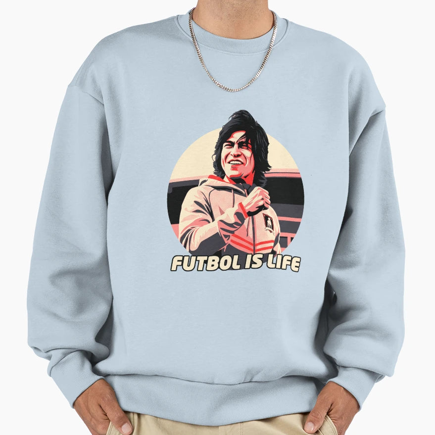 Futbol Is Life Sweatshirt - Minimalist Print Men Women - T-Shirt, Sweatshirt, Hoodie