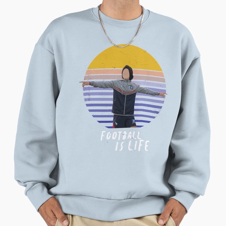 Football Is Life Sunset Sweatshirt - Streetwear Style Men Women - T-Shirt, Sweatshirt, Hoodie