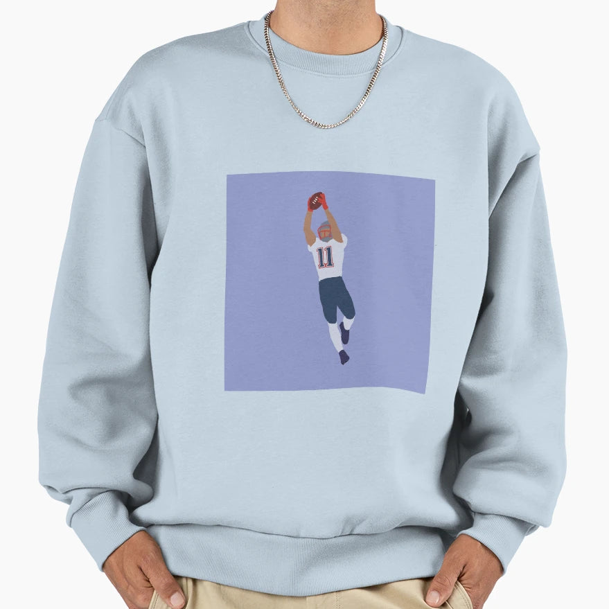 Patriots Edelman Catch Sweatshirt - Trendy Graphic for Adults - T-Shirt, Sweatshirt, Hoodie