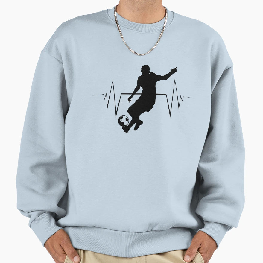 Heart Rate German Soccer Team Sweatshirt - Aesthetic Graphic Men Women - T-Shirt, Sweatshirt, Hoodie