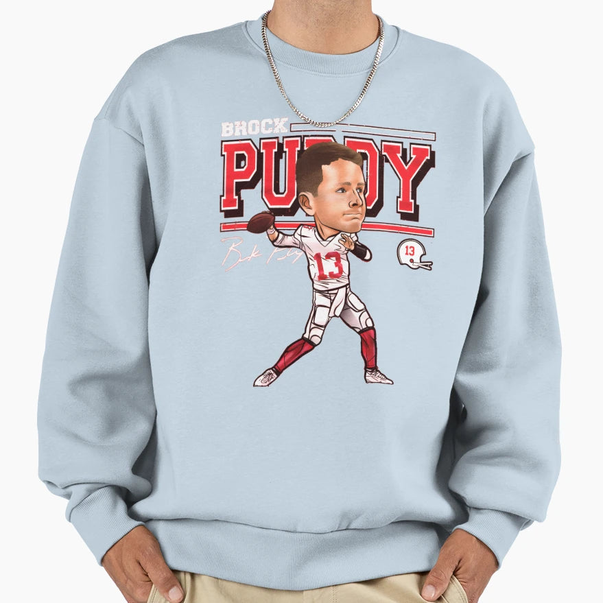 BP Cartoon Sweatshirt - Minimalist Print for Adults - T-Shirt, Sweatshirt, Hoodie