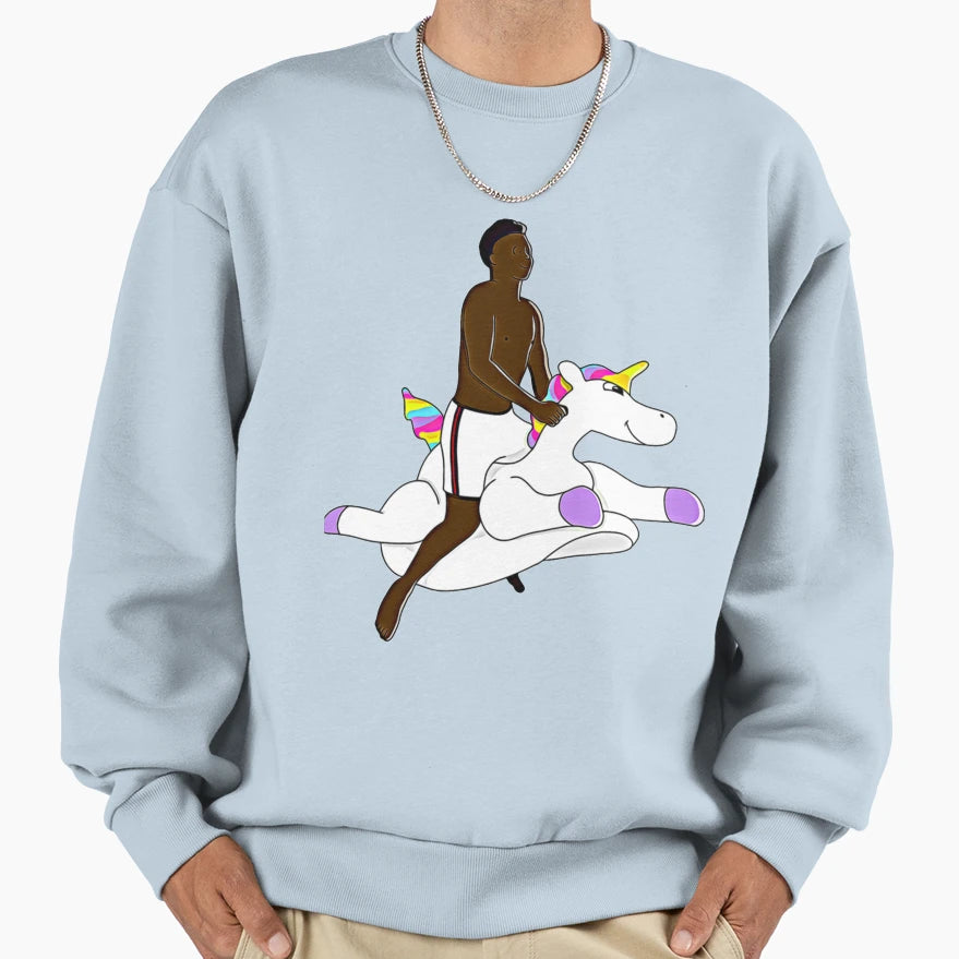 Unicorn Starboy Saka Sweatshirt - Minimalist Print Men Women - T-Shirt, Sweatshirt, Hoodie