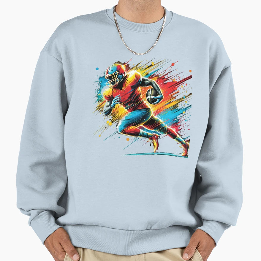 American Football Game Day Vibes Sweatshirt - Novelty Apparel for Adults - T-Shirt, Sweatshirt, Hoodie