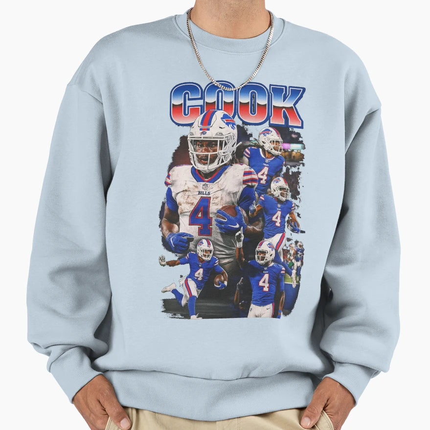 James Cook Buffalo Art Sweatshirt - Graphic Print Unisex - T-Shirt, Sweatshirt, Hoodie