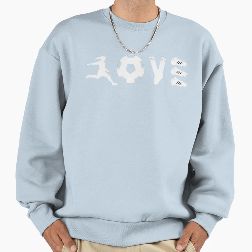 L O V E Football Sweatshirt - Novelty Apparel for Adults - T-Shirt, Sweatshirt, Hoodie