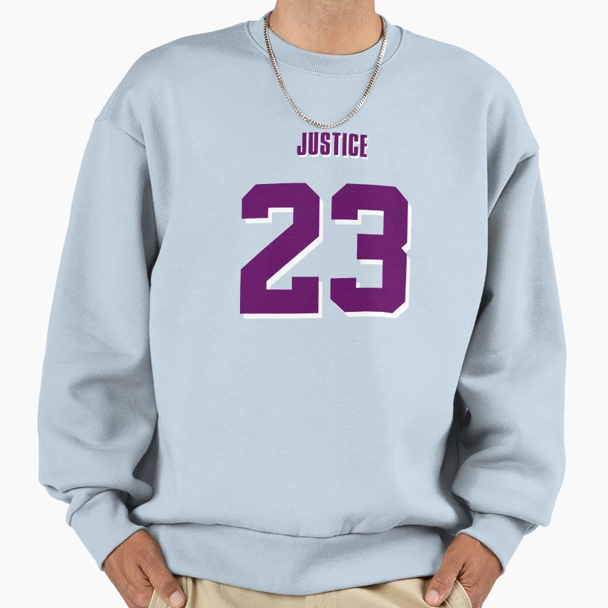 Lebron James 23 Justice Sweatshirt - Casual Everyday Wear Men Women - T-Shirt, Sweatshirt, Hoodie