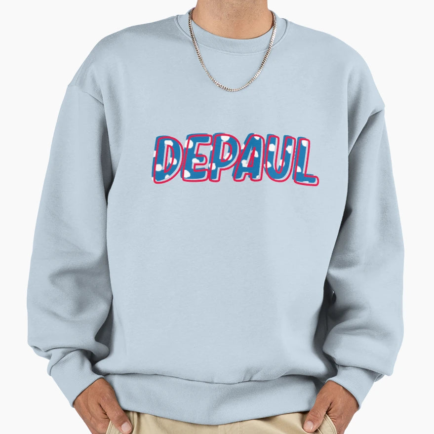 Depaul University Depaul Blue Sweatshirt - Fun Novelty Design Men Women - T-Shirt, Sweatshirt, Hoodie