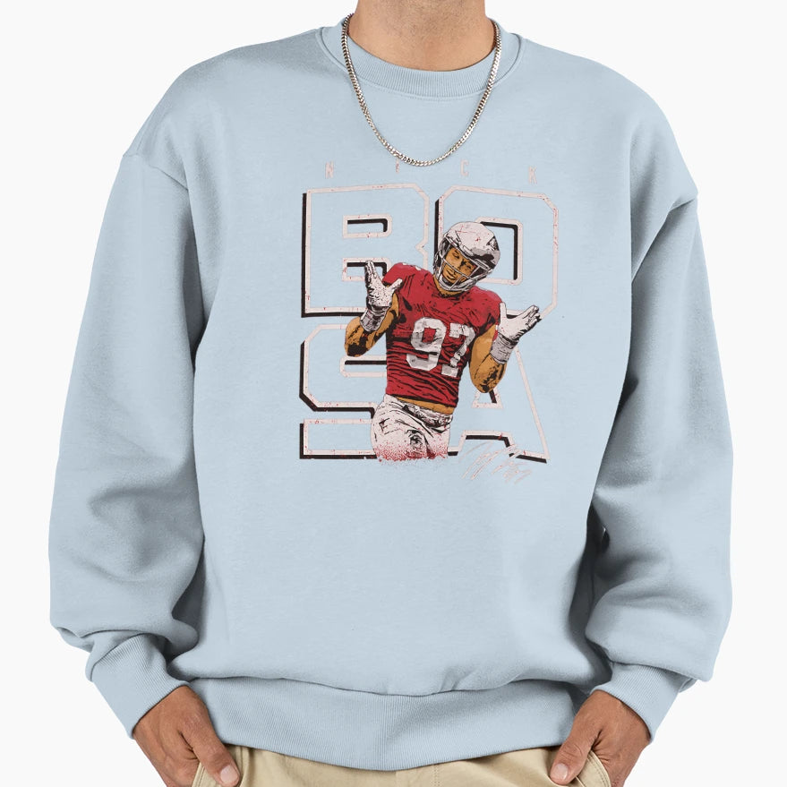 Defensive End 97 Player Footbal Sweatshirt - Aesthetic Graphic Unisex - T-Shirt, Sweatshirt, Hoodie