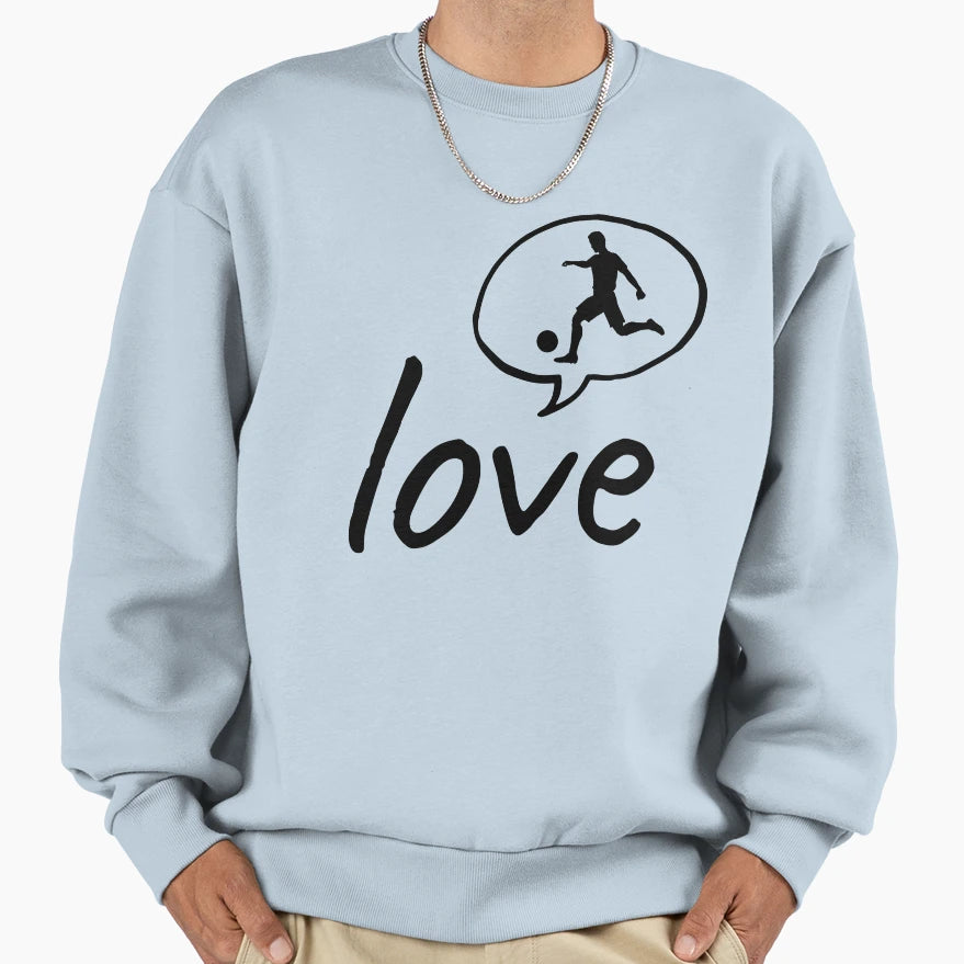 Love Football Sweatshirt - Aesthetic Graphic Unisex - T-Shirt, Sweatshirt, Hoodie