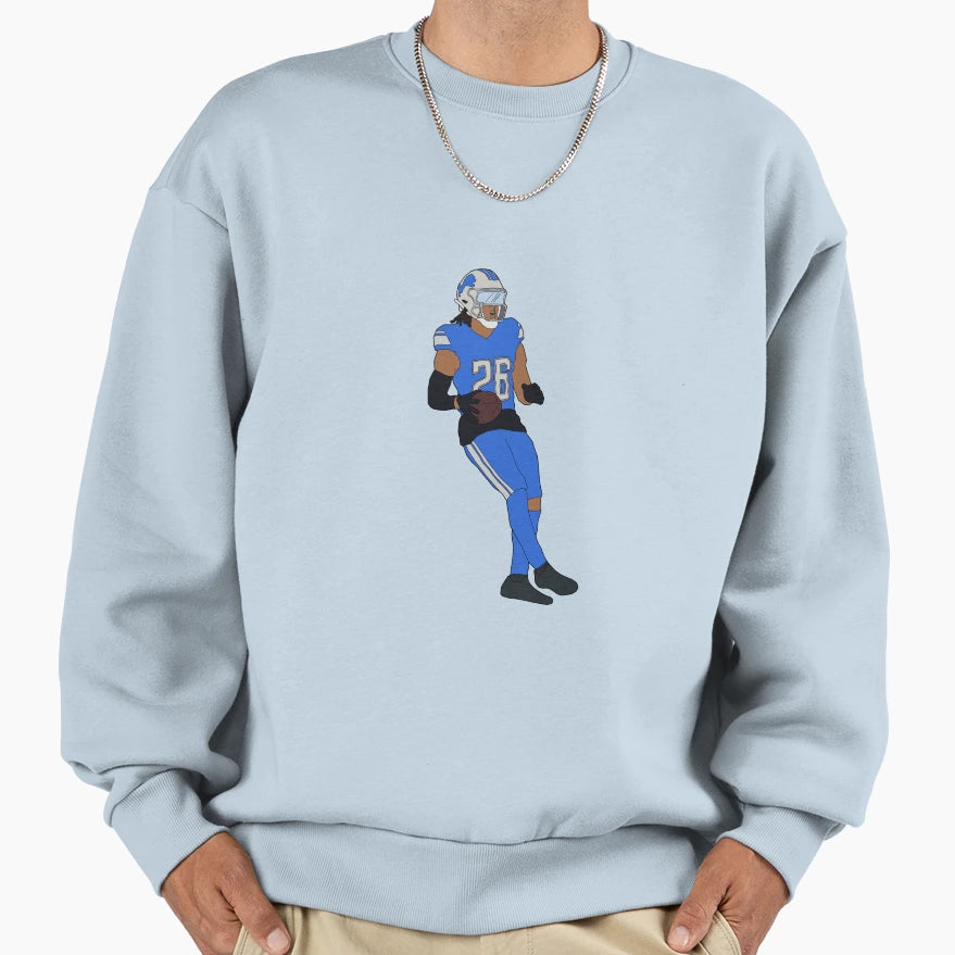 Jhamyr Gibbs Minimal Sweatshirt - Novelty Apparel Unisex - T-Shirt, Sweatshirt, Hoodie