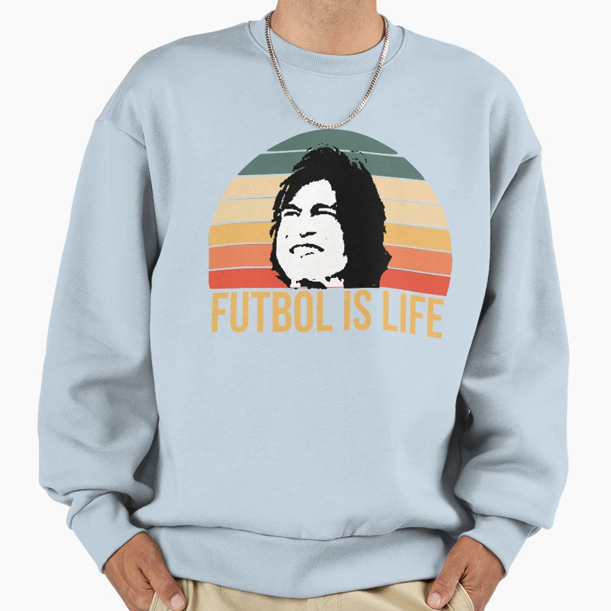 Who Love Futbol Old Birthday Is Sweatshirt - Novelty Apparel for Adults - T-Shirt, Sweatshirt, Hoodie