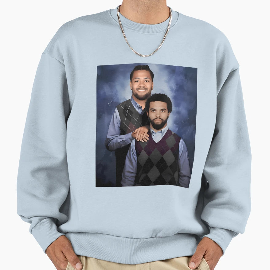 CW Rome Odunze Football Stepbrothers Sweatshirt - Aesthetic Graphic Unisex - T-Shirt, Sweatshirt, Hoodie